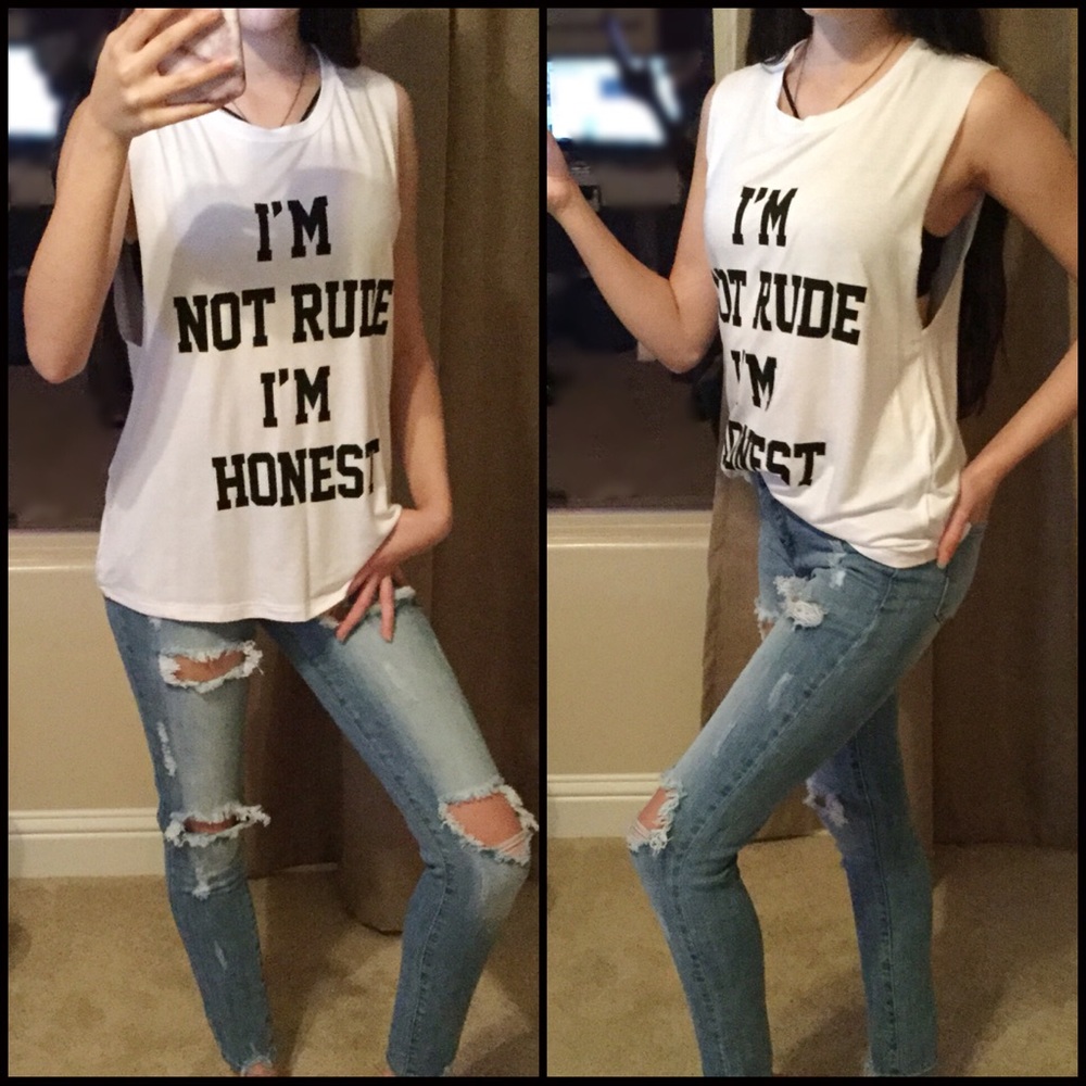 LAST‼️CLEARANCE‼️5 🌟 I’m Not Rude....Tank - Picture 2 of 4